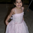 Flower girl glowing after her performance