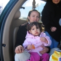 Blanca, Rocio and Julia enjoy the morning
