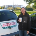 Jennys check out the donuts