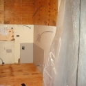 The walls are stronger with the plywood installed