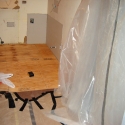 The walls are stronger with the plywood installed