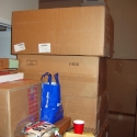 The work and boxes pile up...