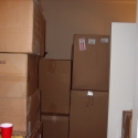 The work and boxes pile up...