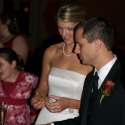 Jonathan and Courtney cut the cake