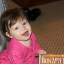 Making her way home, Sara Rose was so well behaved!
