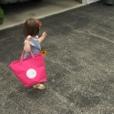 Sara playing in the Kroloff driveway