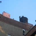 New York's Bravest on the roof confirming the fire is out.