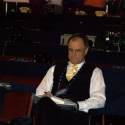 Coach Brian Billick (formerly of the Ravens), now an announcer for the NFL network prepares for the day