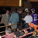 Commissioner Goodell signs some autographs