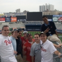 A group of Phillies fans join us after the game to celebrate!