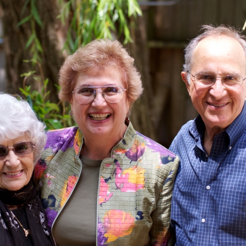 The birthday girl along with Uncle Steve and Aunt Dede