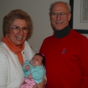 Bubbie and Grandpa with Sara