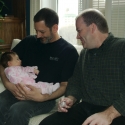 Great Uncles Henry and David with Sara