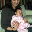 Sara in Mommy's arms