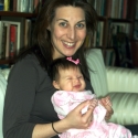 Sara in Mommy's arms