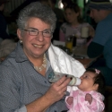 Grandma Helen and Sara having brunch