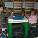 Michael and Isa enjoying dinner