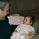 Daddy and Sara playing together