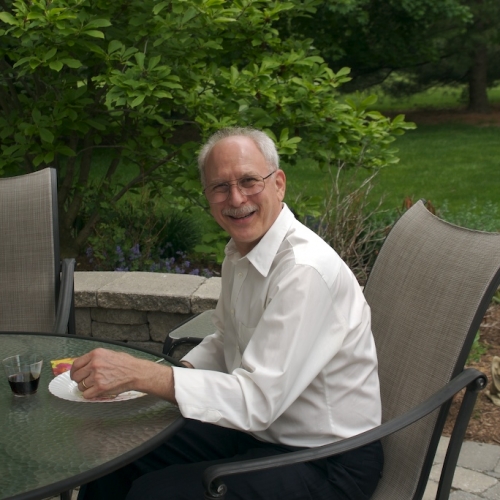 Grandpa Eddie enjoying the sun