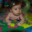 Sara on her play-mat!