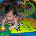 Sara on her play-mat!