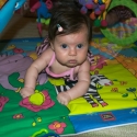 Sara on her play-mat!