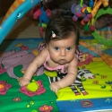 Sara on her play-mat!