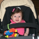 Enjoying her stroller