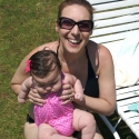 Uncle Steve & Aunt Laura took us to their community pool, where Sara enjoyed a wonderful swim with Mommy and Daddy