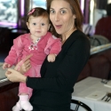 Mommy and Sara at Mr. Q's