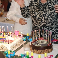 A cake for the anniversary and one for all of the birthdays!