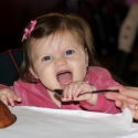 She really enjoyed that spoon!