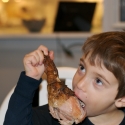 Cousin Max and his tasty turkey leg