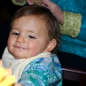 Jacob enjoying some brunch