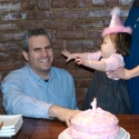 Mommy, Daddy and Sara with her special cake