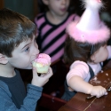 Cousin Max enjoys some treats