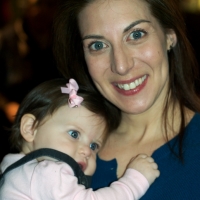 Sara and Mommy celebrate her first birthday