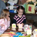 Isa and Sara's big cousin Julia playing