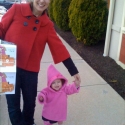 Mommy and Peanut after a delish dinner!