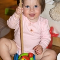 "Daddy gave me a cookie!"