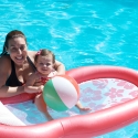 Mommy and Sara in the pool