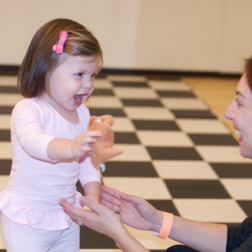 Peanut loving her ballet class!