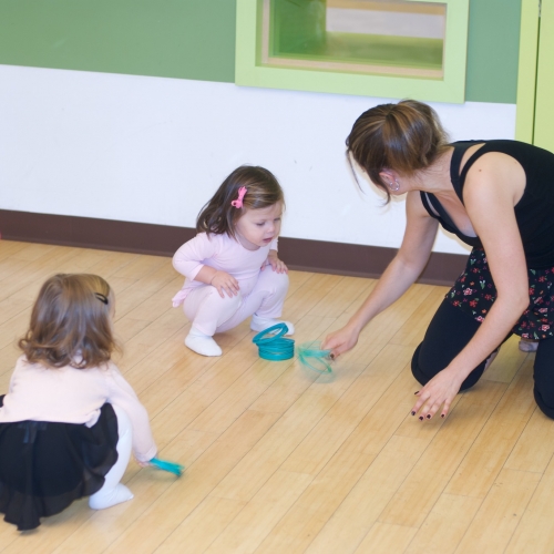 Peanut loving her ballet class!