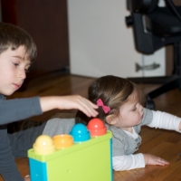 Max and Sara playing