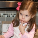 Making a birthday cake with mommy and daddy!