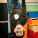 Cousin Joshua on the monkey bar!