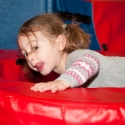 Playing in the ball pit