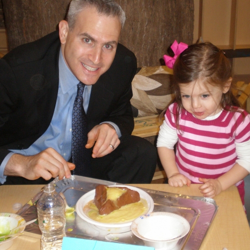 The humentashen shaped volcano erupts!