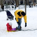 Setting up the saucer sled