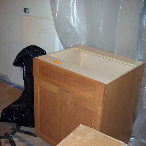 That's where the sink will go